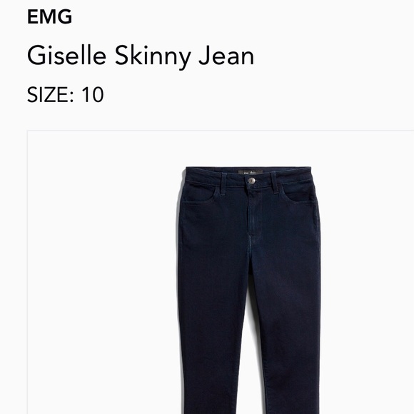 EMG High Rise Skinny Jean-Medium Wash-size 10/30w - Picture 1 of 6